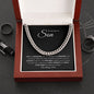 Cuban Link necklace- to my son from dad