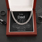 Cuban link Necklace- to son from dad