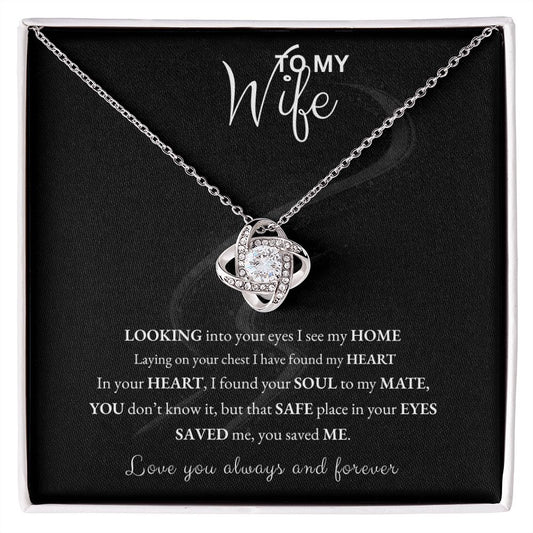 Love Knot necklace- to my wife