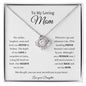 Love Knot Necklace- to mom from daughter
