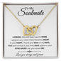 Interlock double heart necklace- to my soulmate