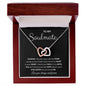 Interlock double heart necklace- to my soulmate