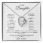 Forever hear love necklace- To my daughter from mom