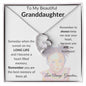 To my granddaughter from grandma- heart necklace