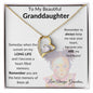 To my granddaughter from grandma- heart necklace