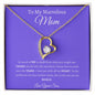 Forever heart necklace- to mom from son