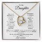 Forever hear love necklace- To my daughter from mom
