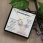 To my granddaughter from grandma- heart necklace