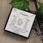 Forever hear love necklace- To my daughter from mom