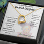 To my granddaughter from grandma- heart necklace